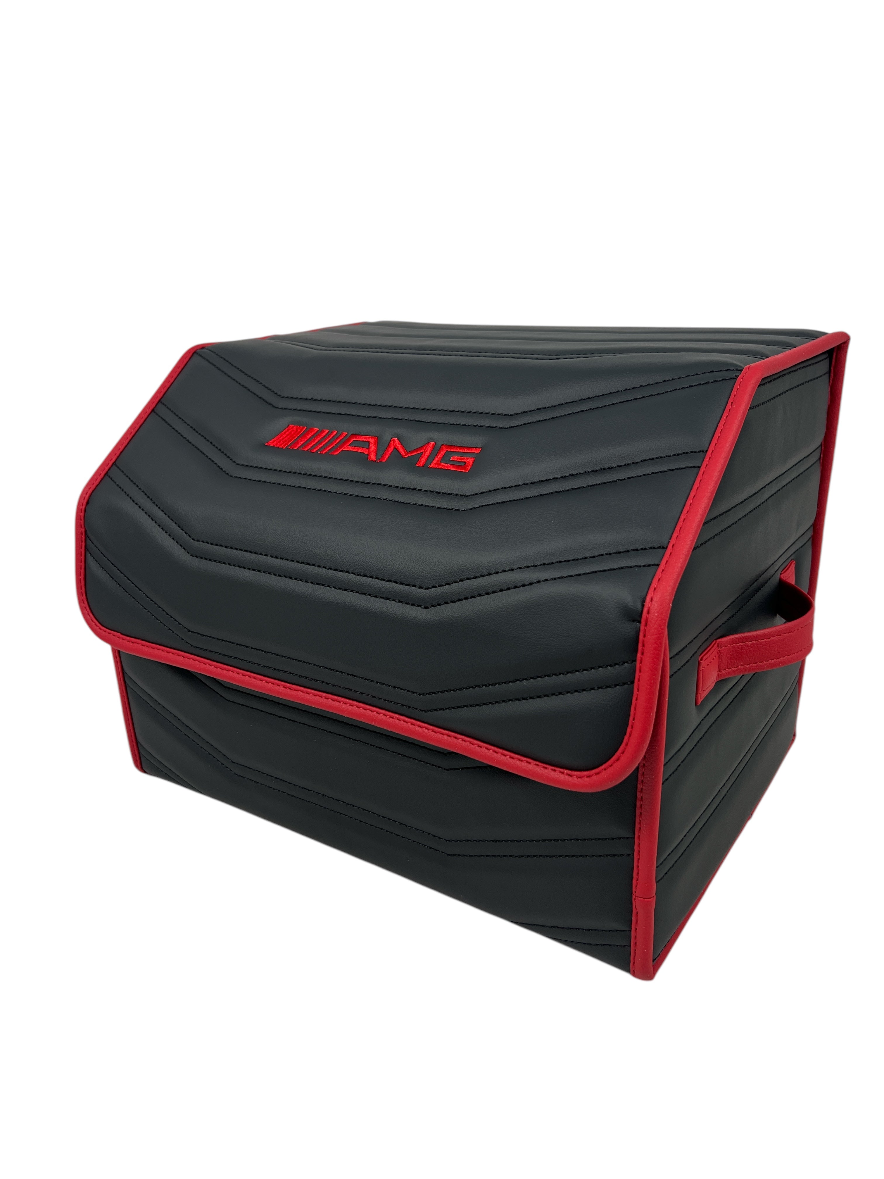 Organizer in the "Double Staple" design Black with Red Enging