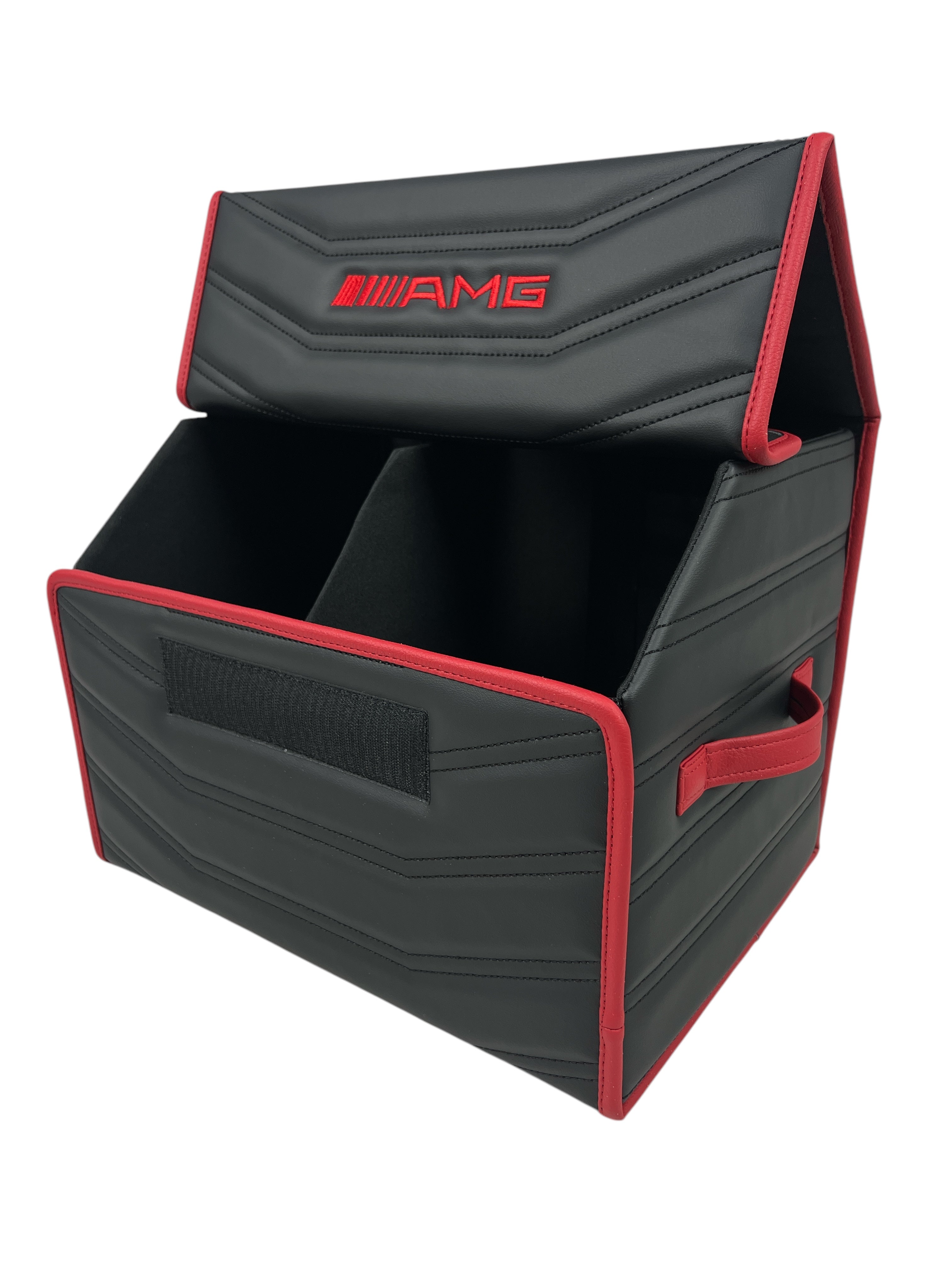 Organizer in the "Double Staple" design Black with Red Enging