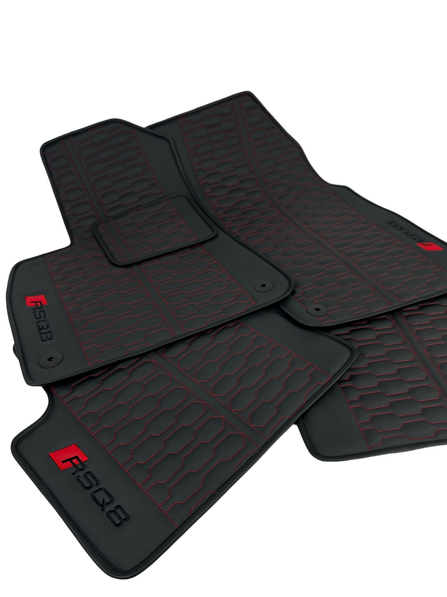 Luxury Custom Floor Mats for Audi RSQ8 with the logo RSQ8