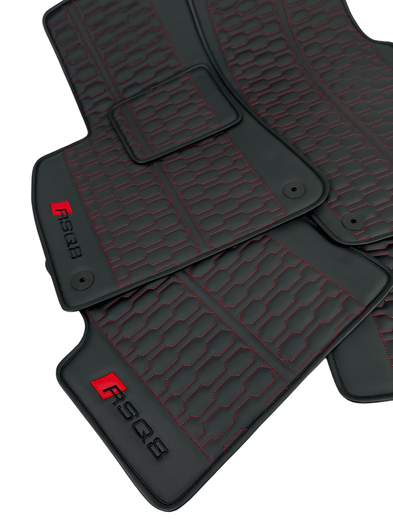 Luxury Custom Floor Mats for Audi RSQ8 with the logo RSQ8