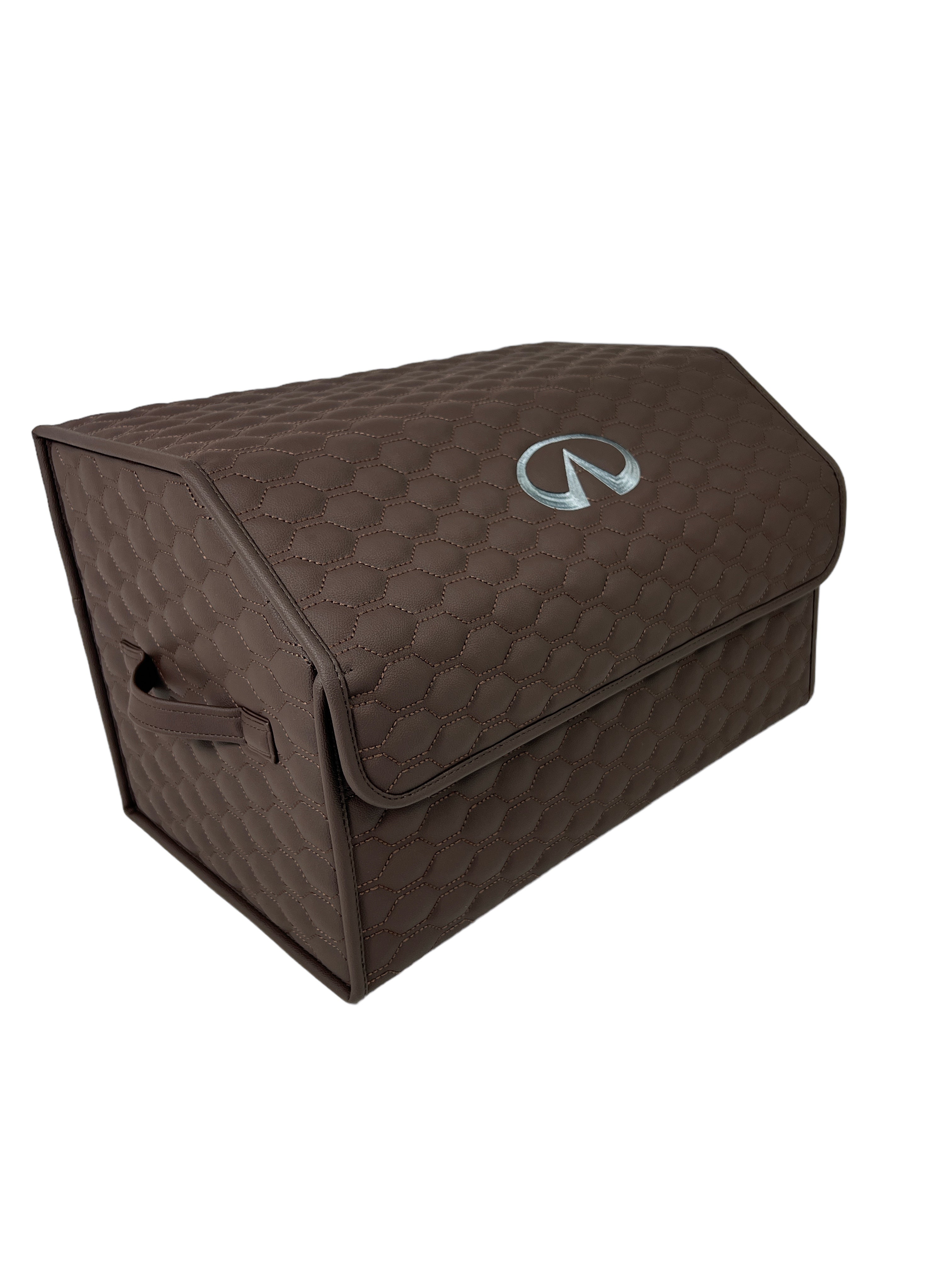 Organizer im "Kleiner Kamm" Design Braun mit silbernem Logo