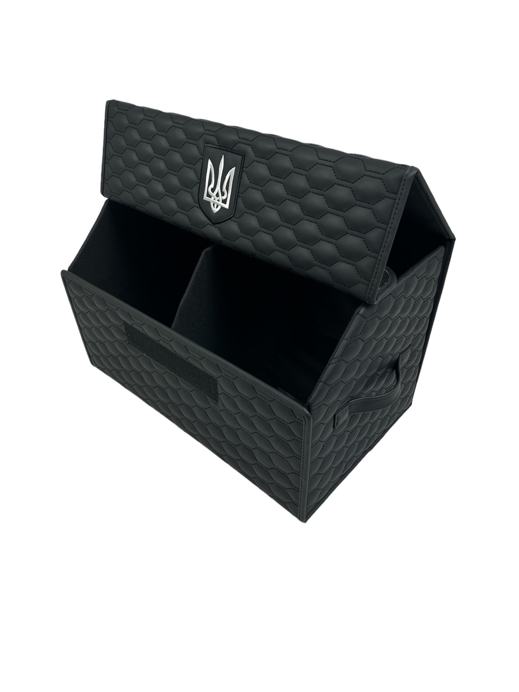 Organizer im Design "Kleiner Kamm" Schwarz mit individueller Stickerei