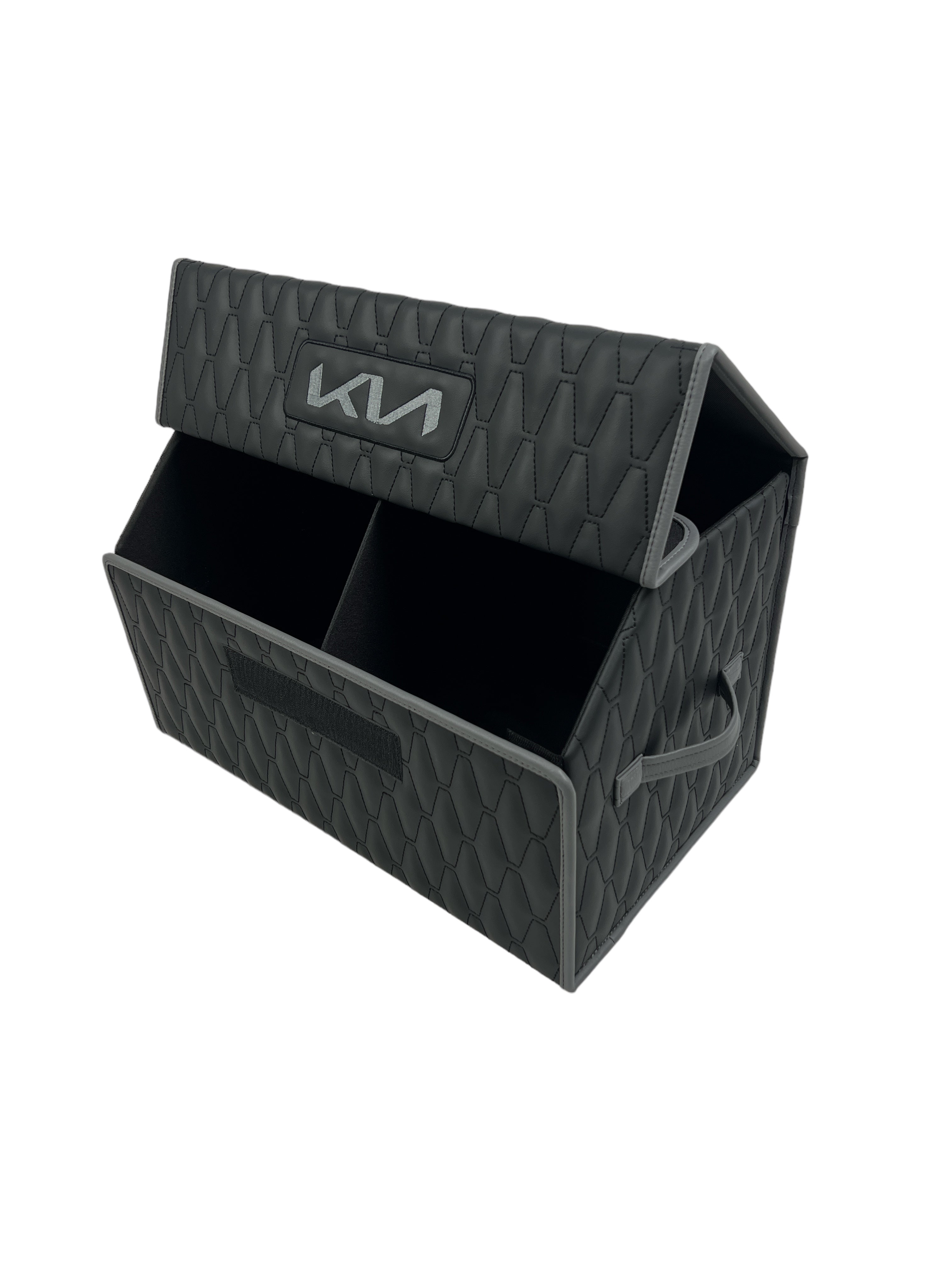 Organizer im Design "Long Comb" Schwarz mit grauem Enging