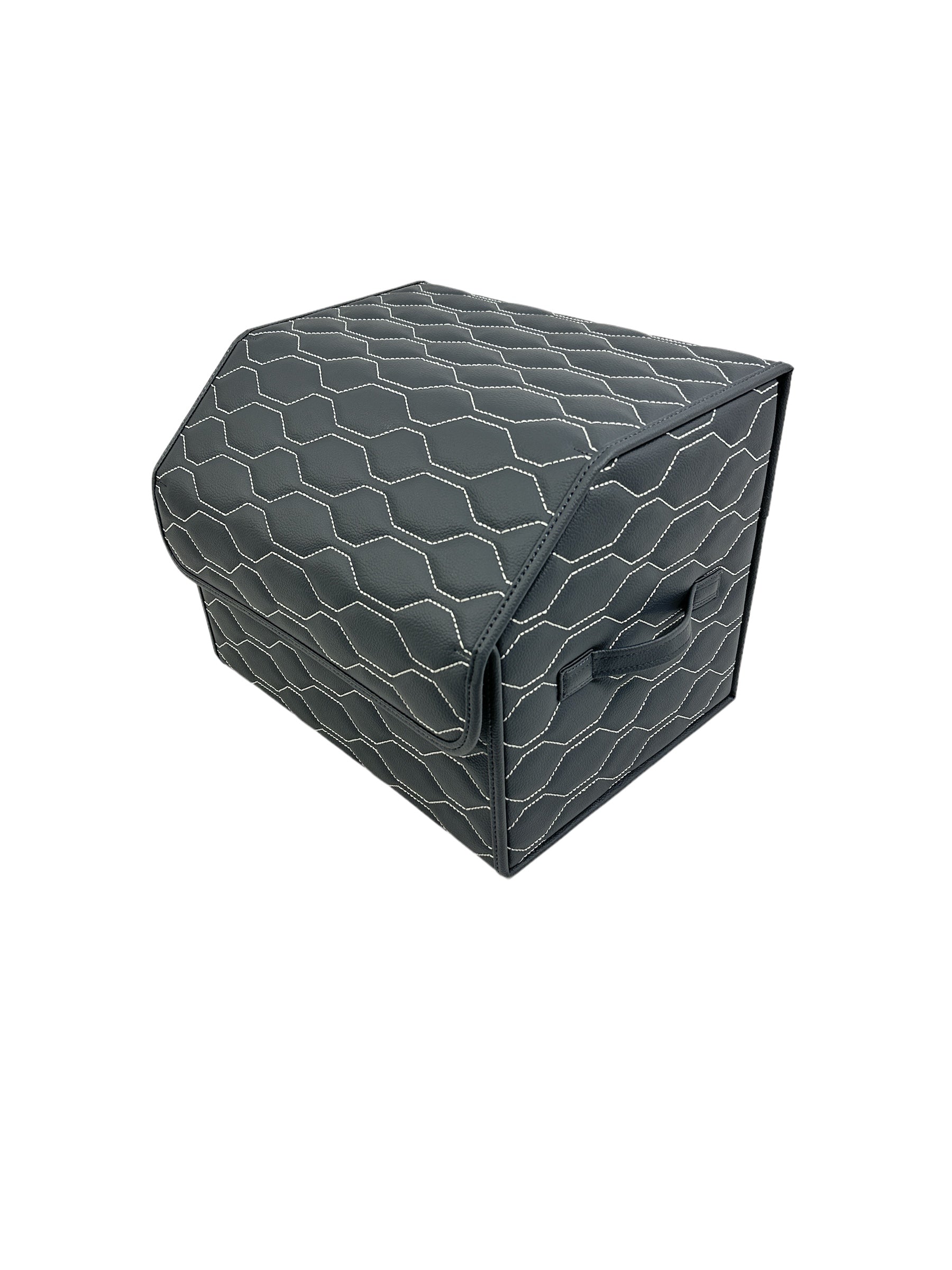 Organizer im Design "Diferent Comb" Grau mit weißen Nähten