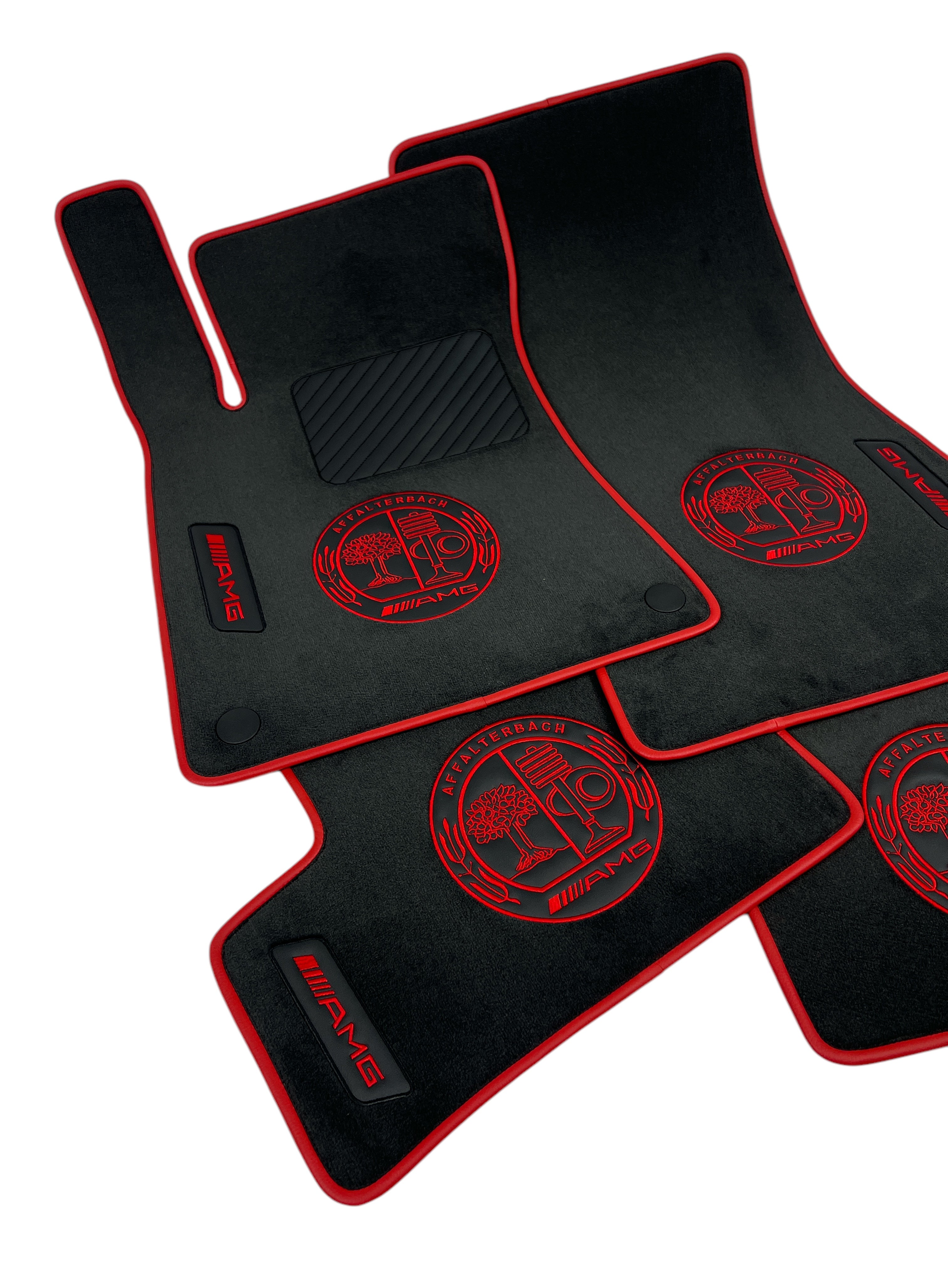 Premium-Matten nach Maß für alle Mercedes-Benz + Kofferraum + Kissen