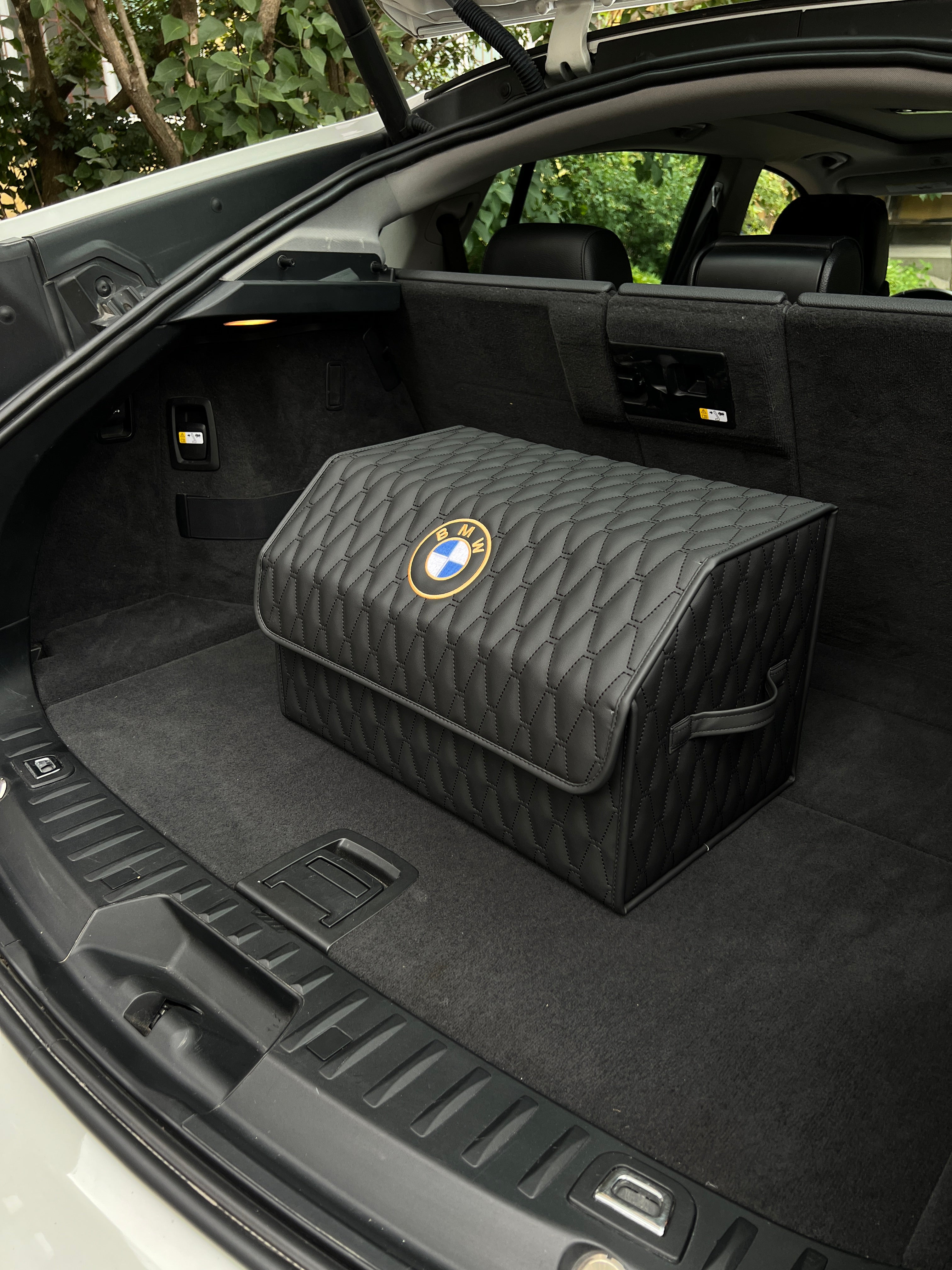BMW Car Trunk Organizer Black
