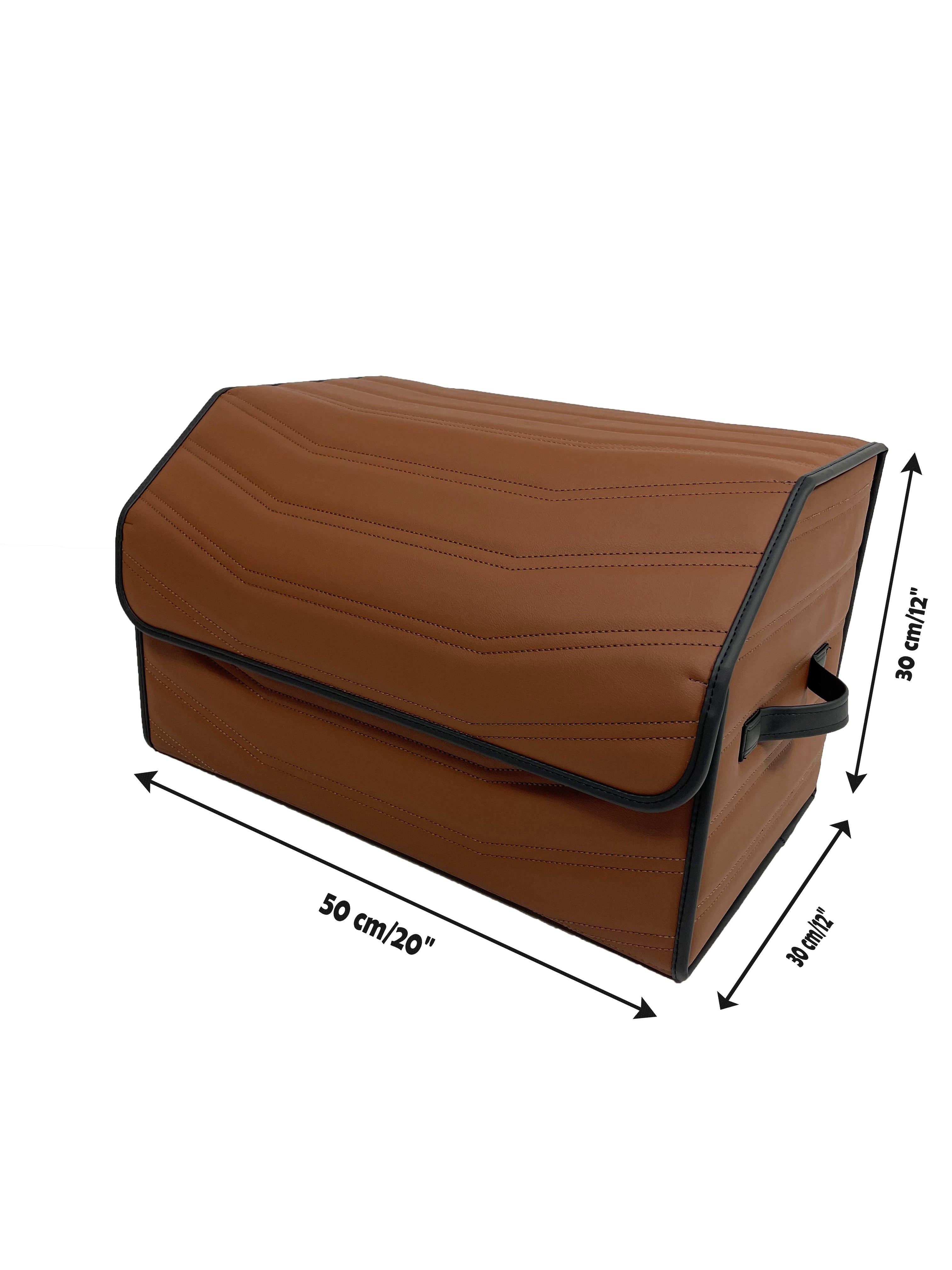 Organizer in the "Double Staple" design Brown with Black Enging