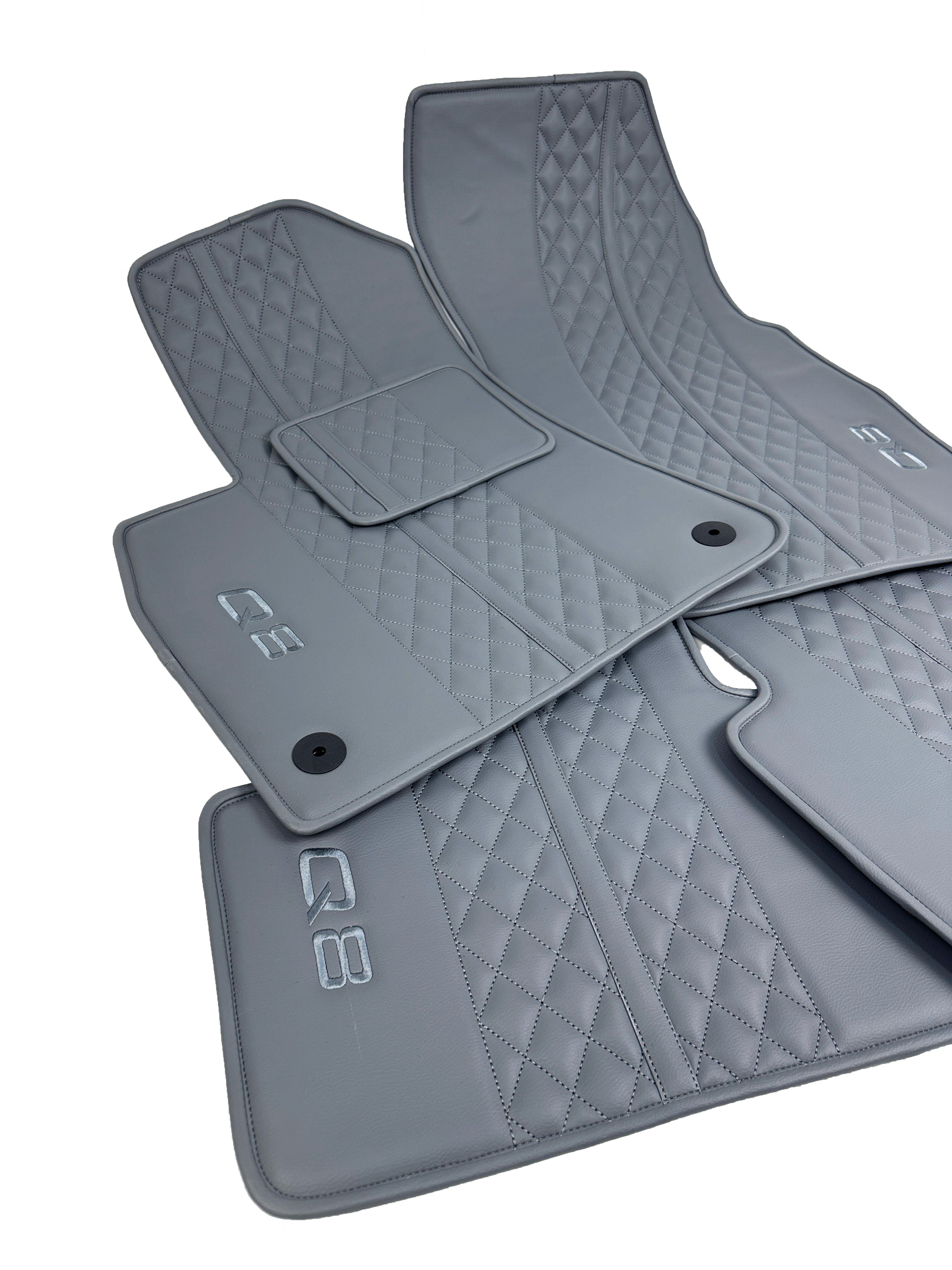 Car Floor Mats in "Highway" Design Total Gray