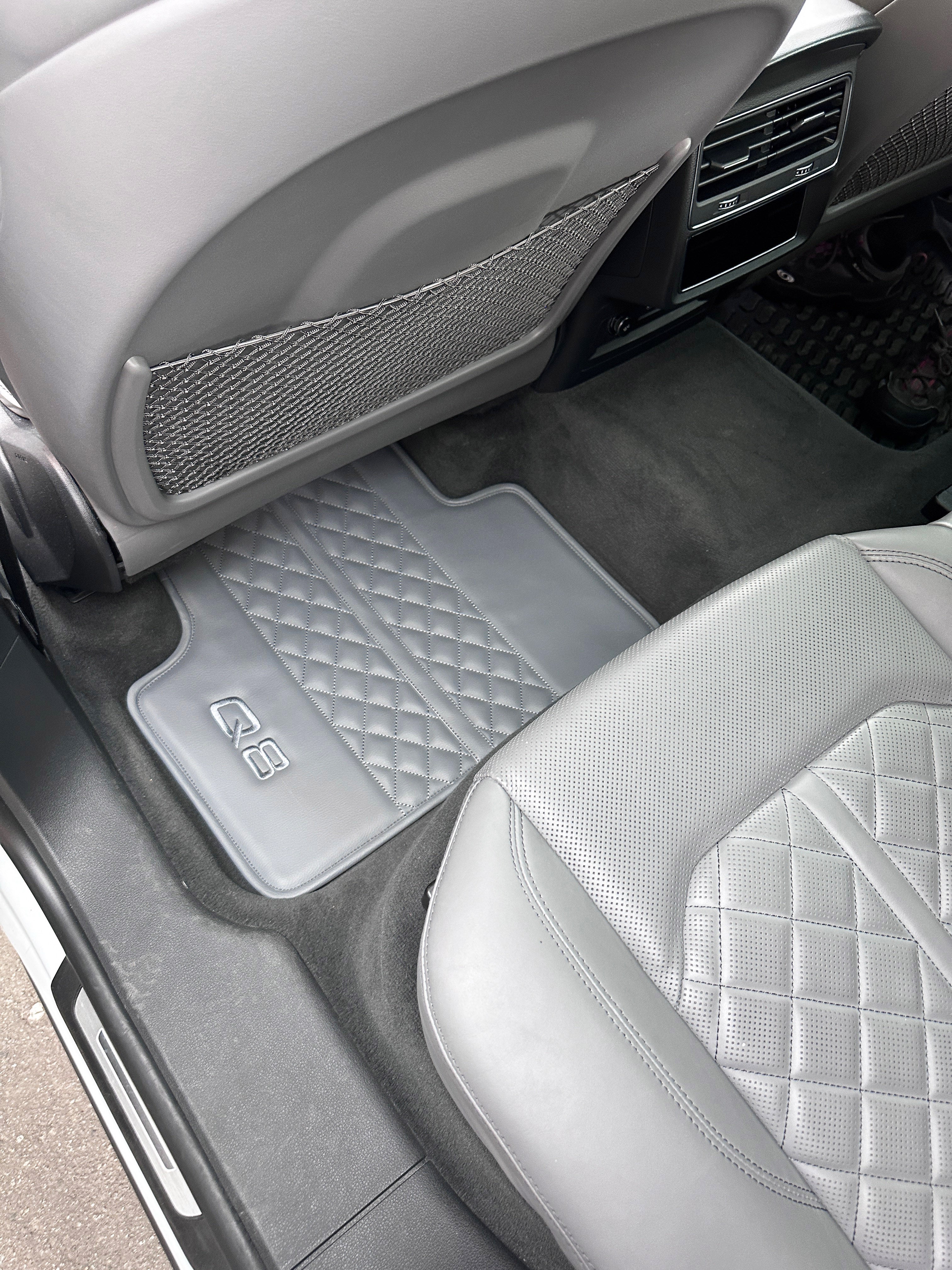 Car Floor Mats in "Highway" Design Total Gray