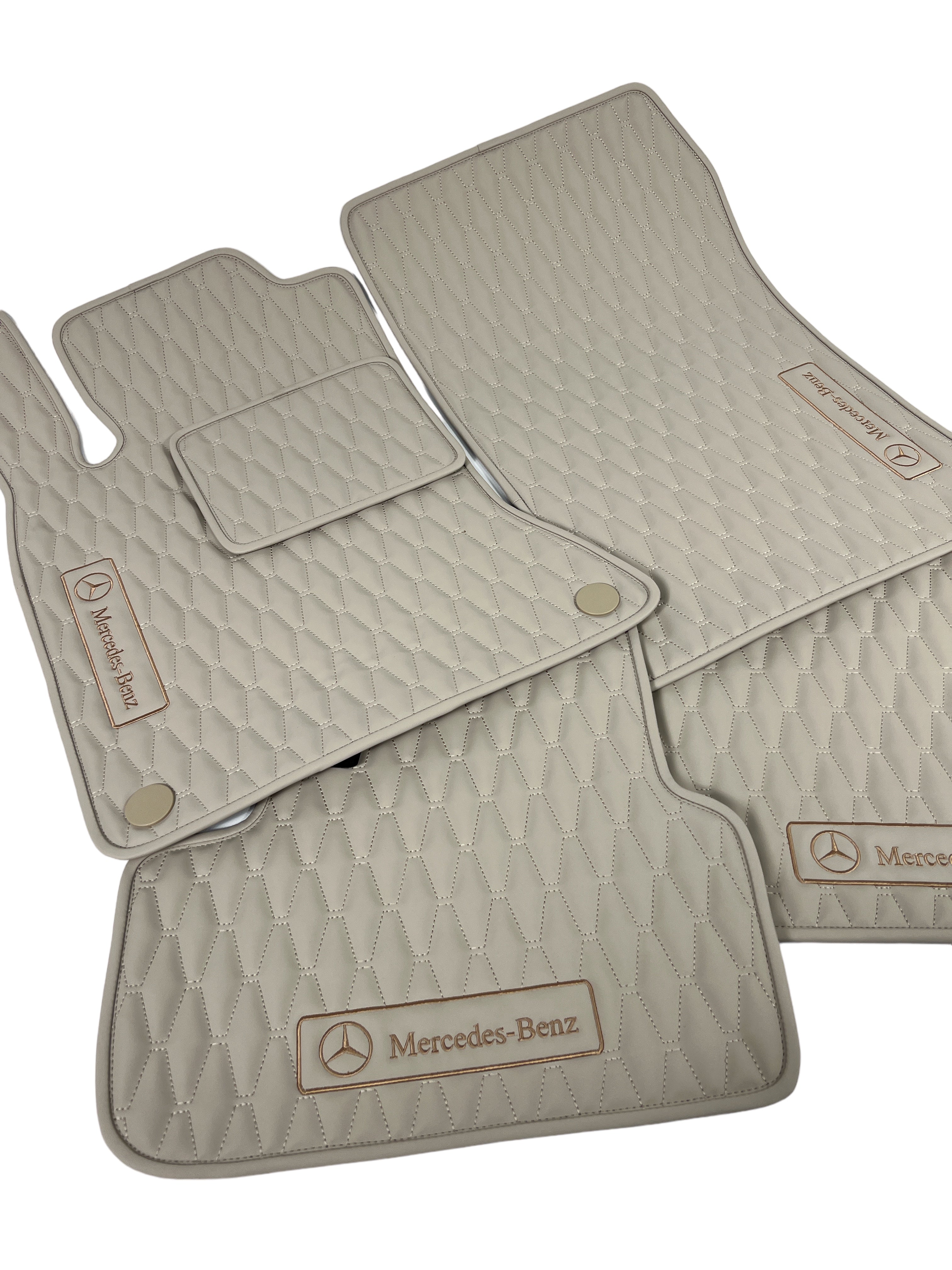 Car Floor Mats in "Long Comb" Design Total Beige