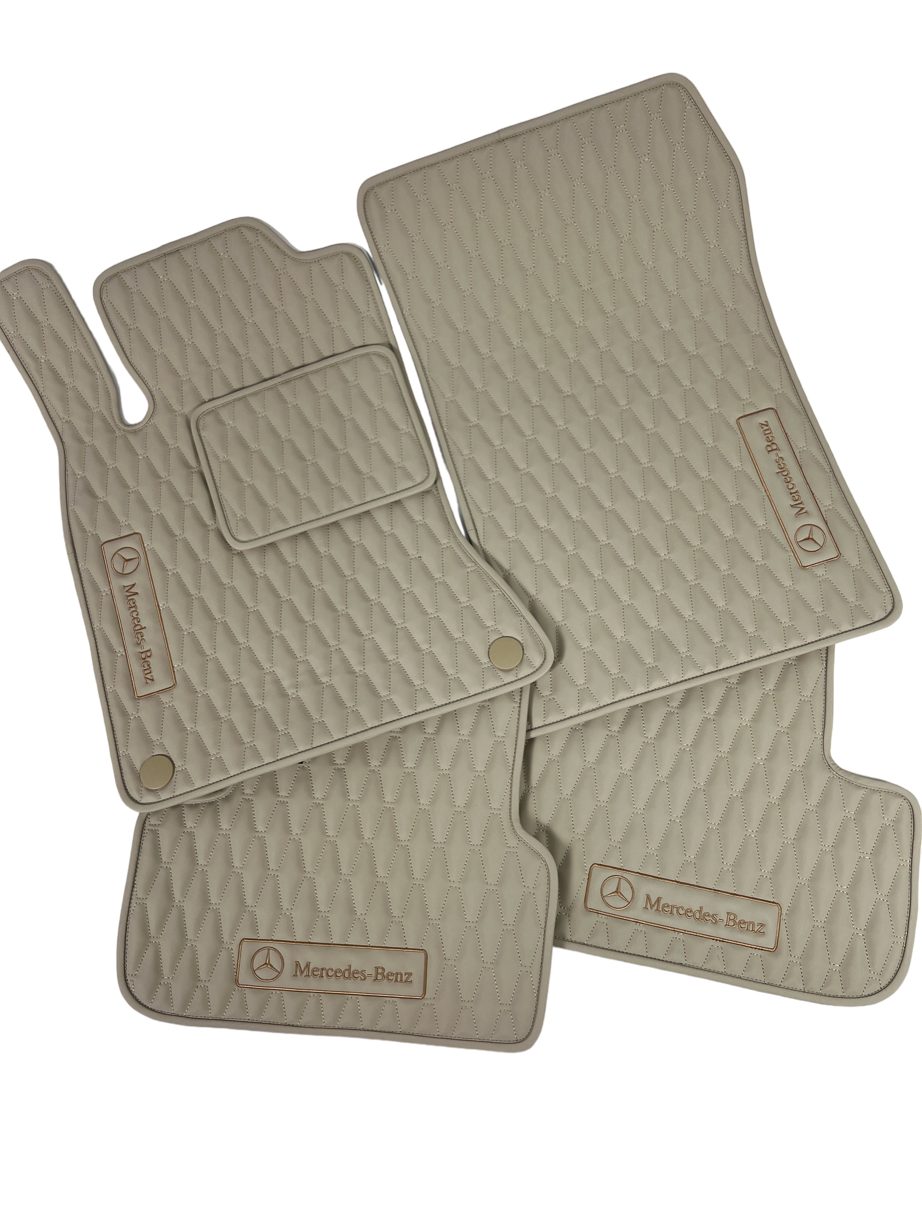 Car Floor Mats in "Long Comb" Design Total Beige