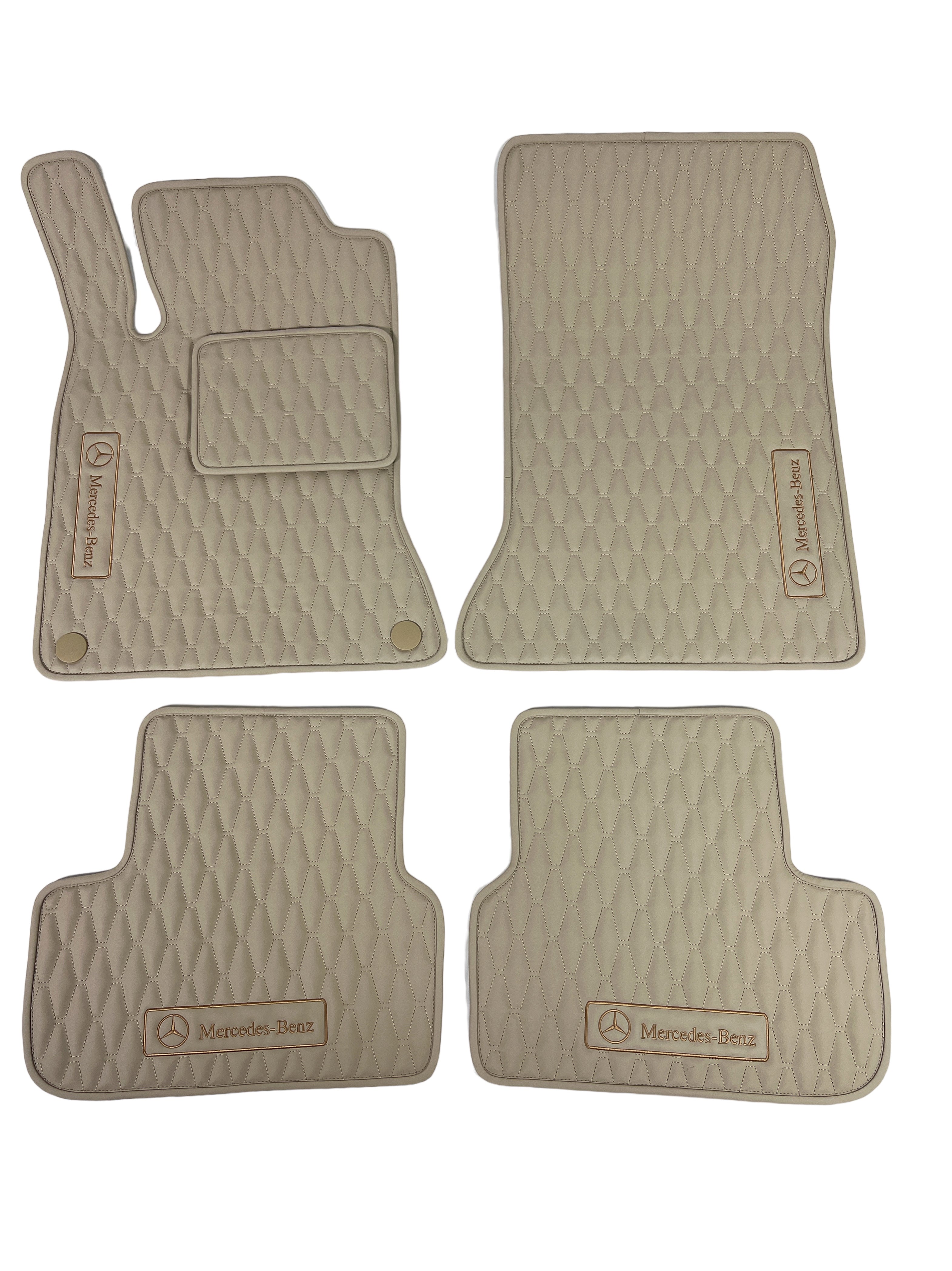 Car Floor Mats in "Long Comb" Design Total Beige