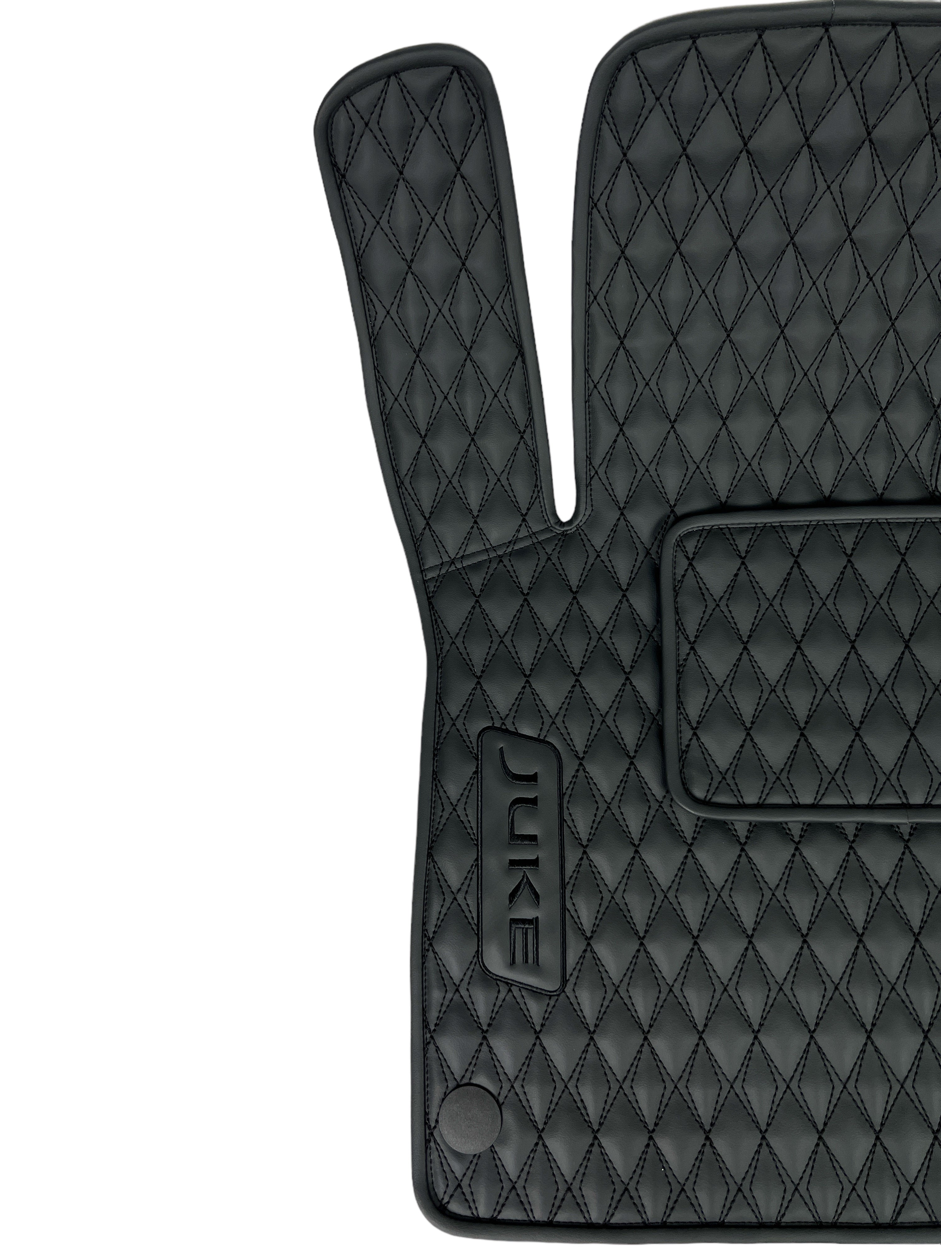 Car Floor Mats in "Diamond" Design Total Black