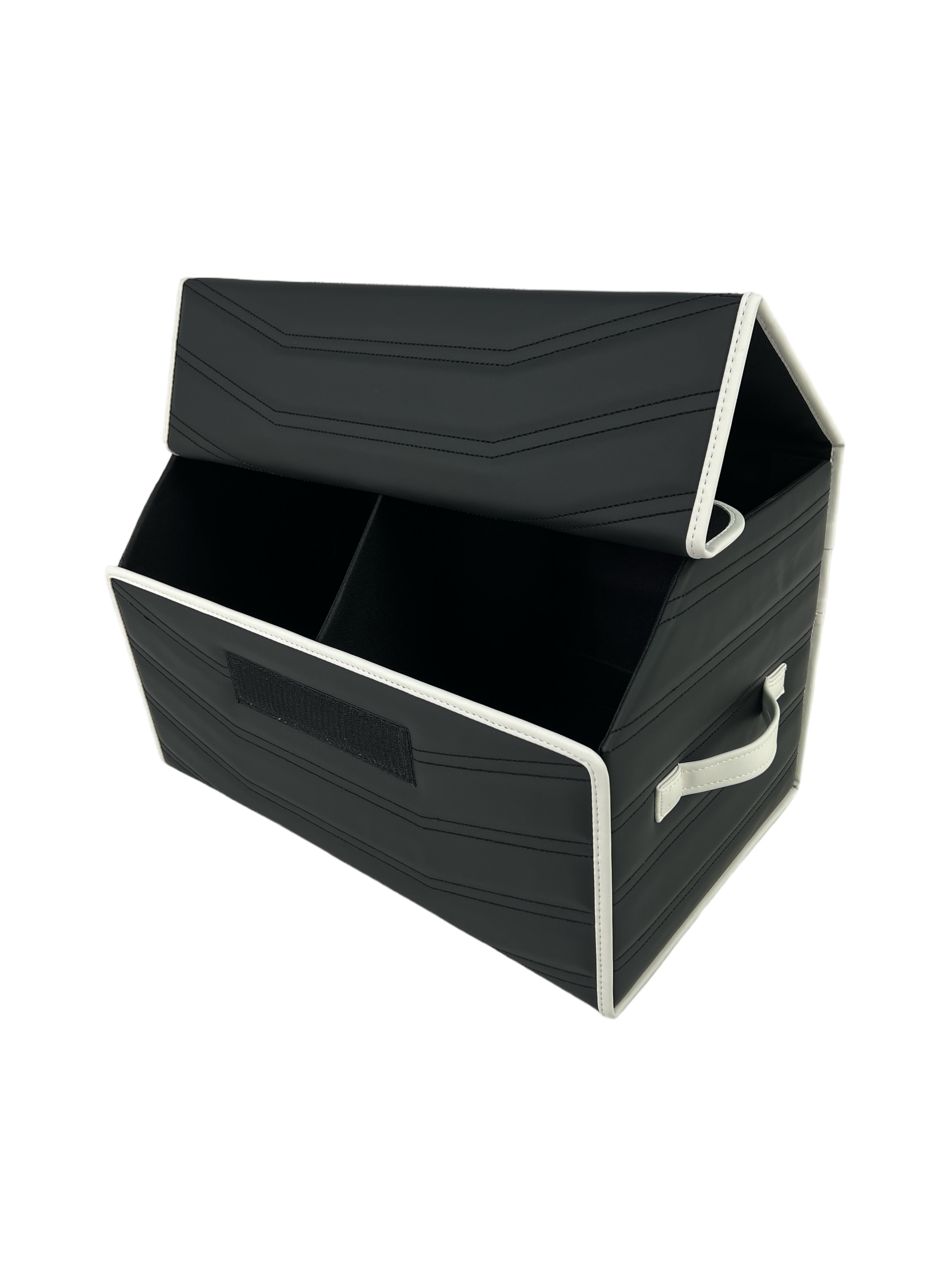 Organizer in the "Double Staple" design Black with White Enging