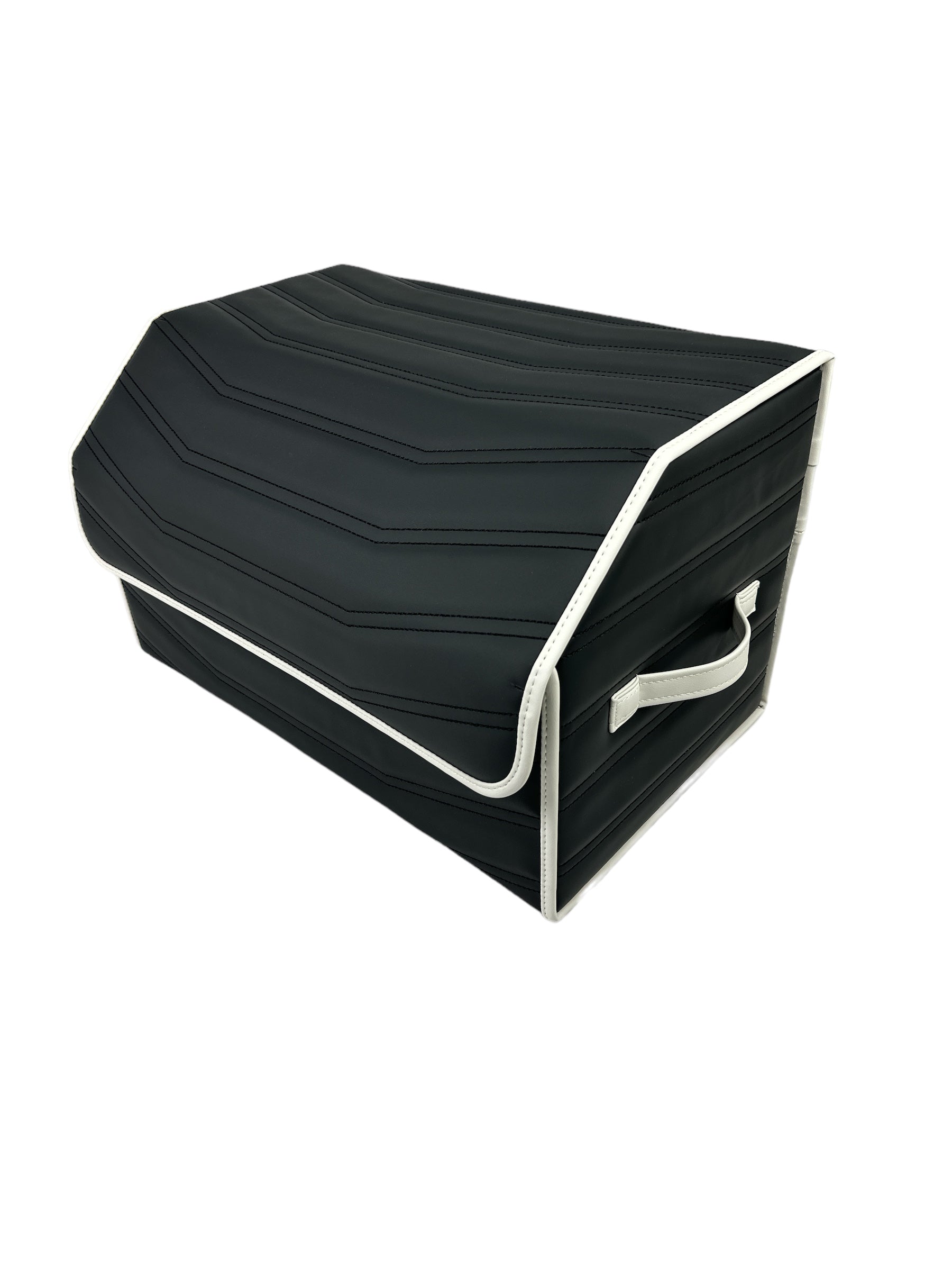 Organizer in the "Double Staple" design Black with White Enging