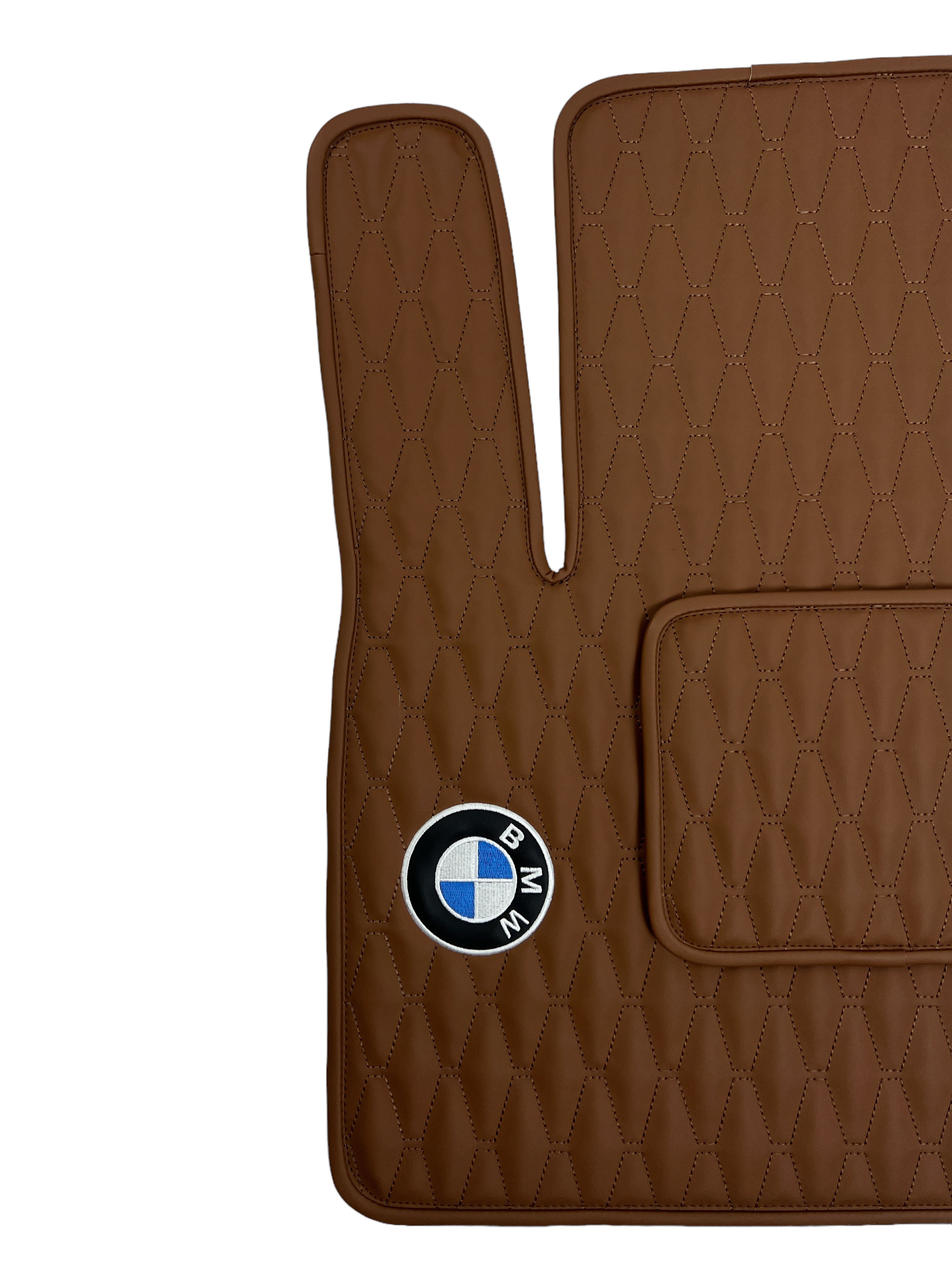 Car Floor Mats in "Long Comb" Design Total Brown