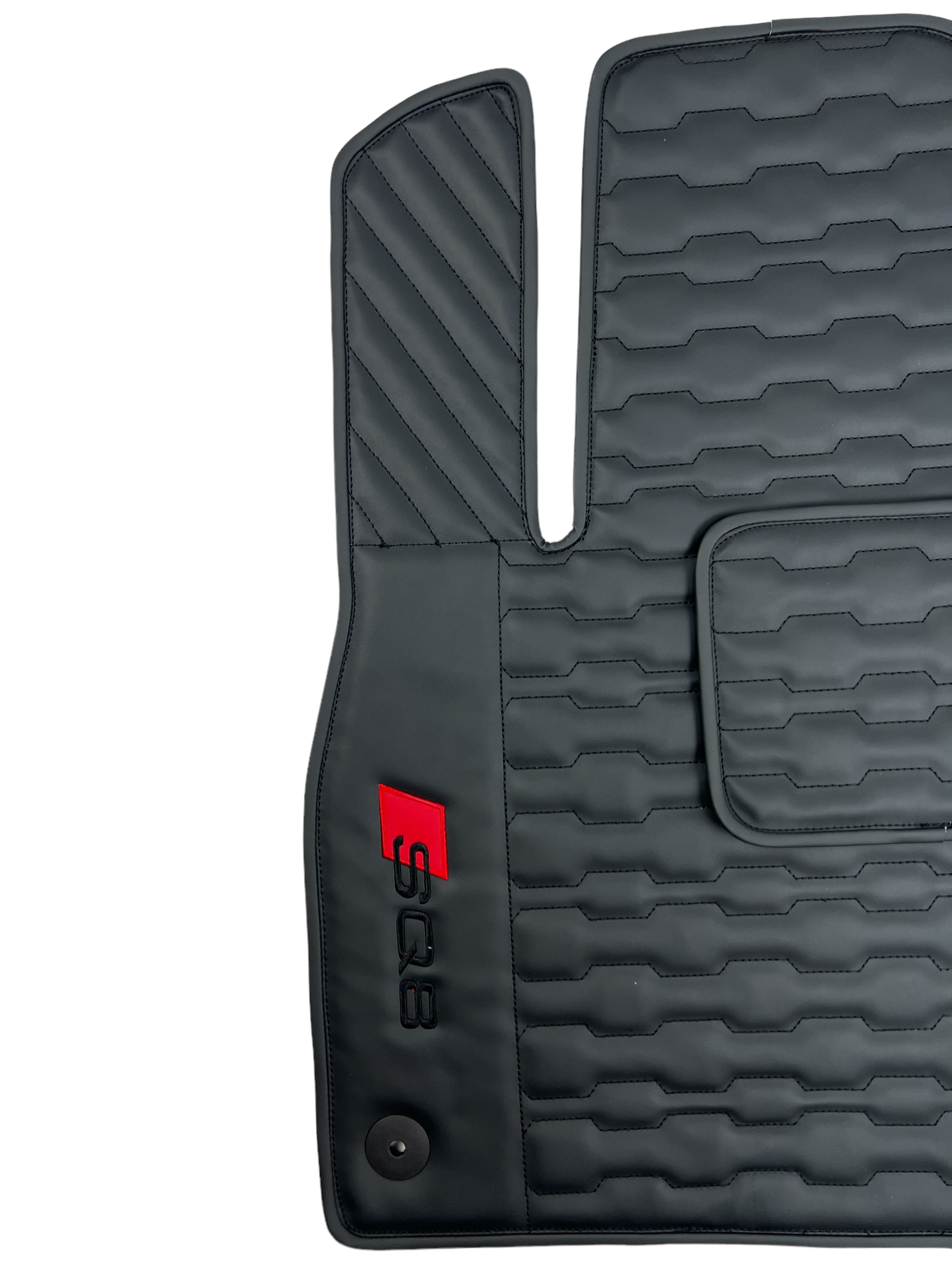 Car Floor Mats in "Etron" Design Total Black