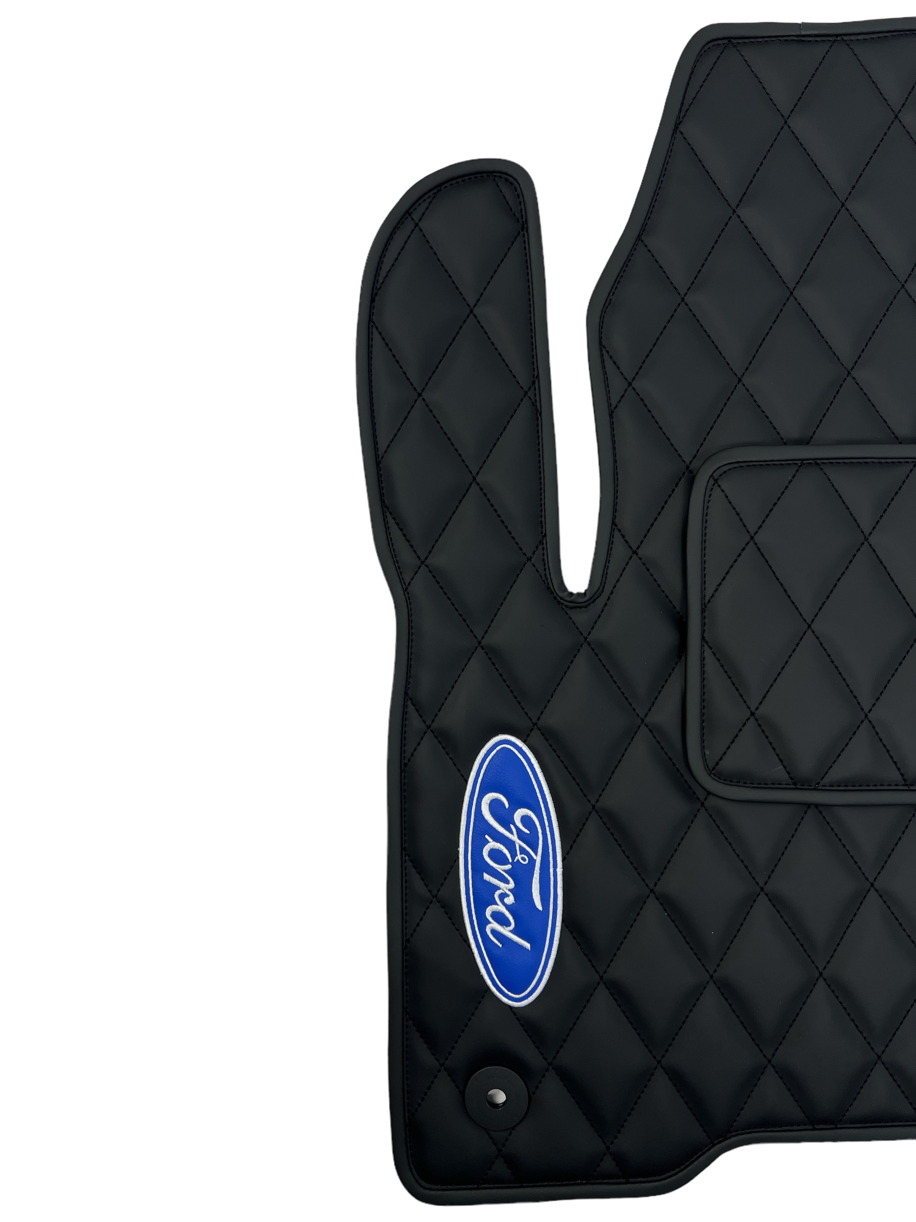 Car Floor Mats in "Rhombus" Design Total Black