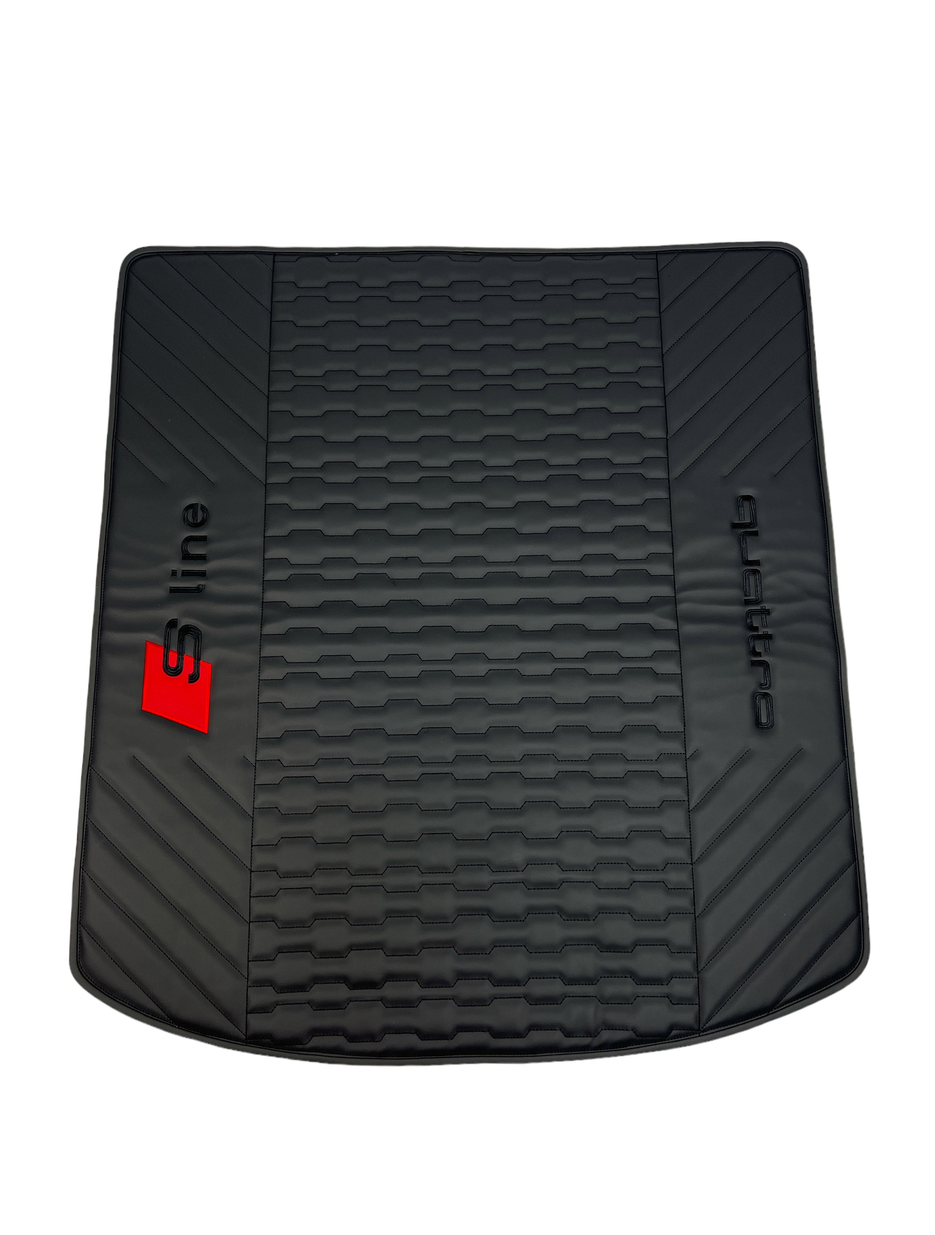 Trunk Mats in "Etron" Design Black with S Line Embroidery