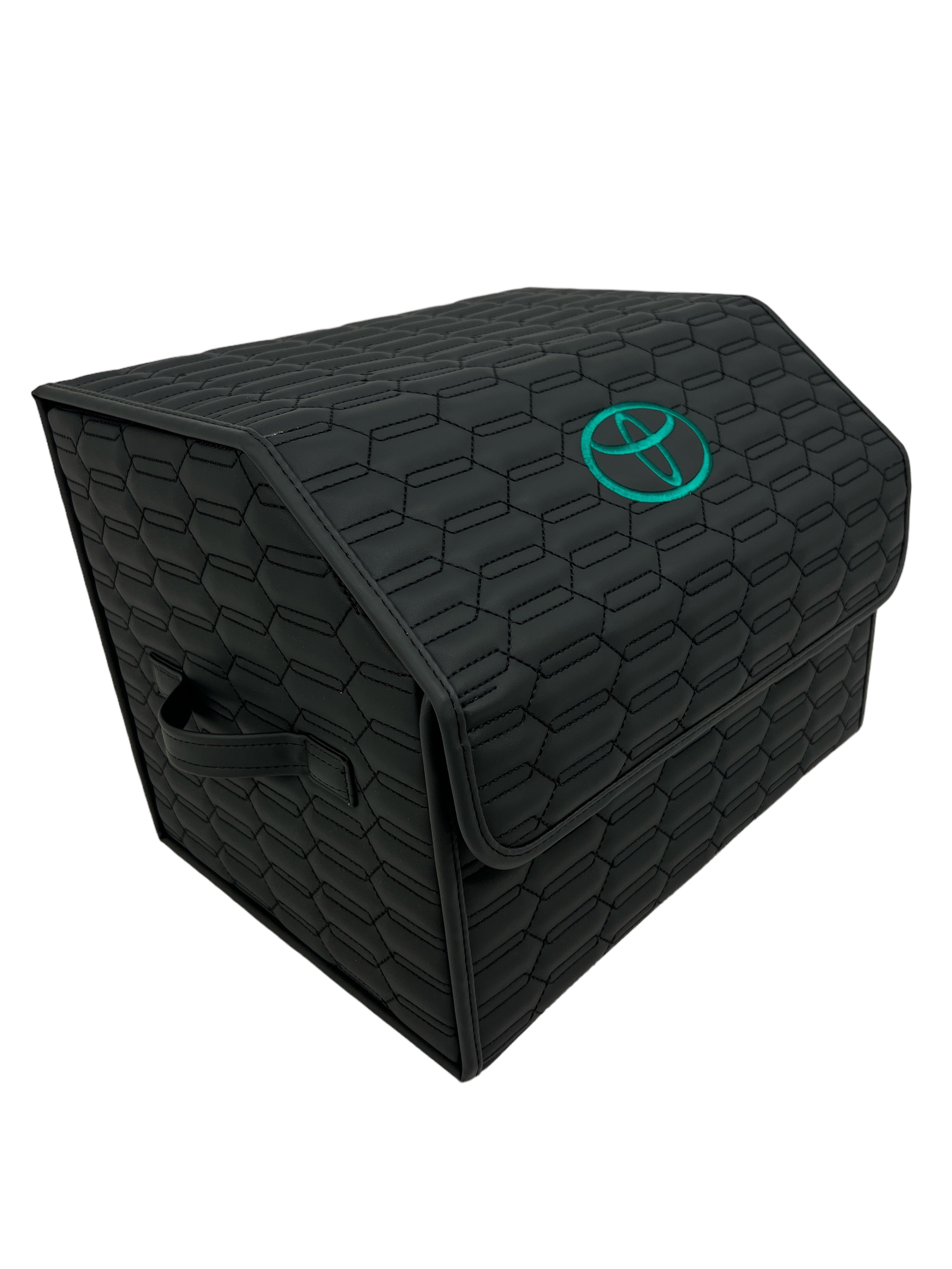 Organizer in the "Double Comb" design Total Black with Green Logo