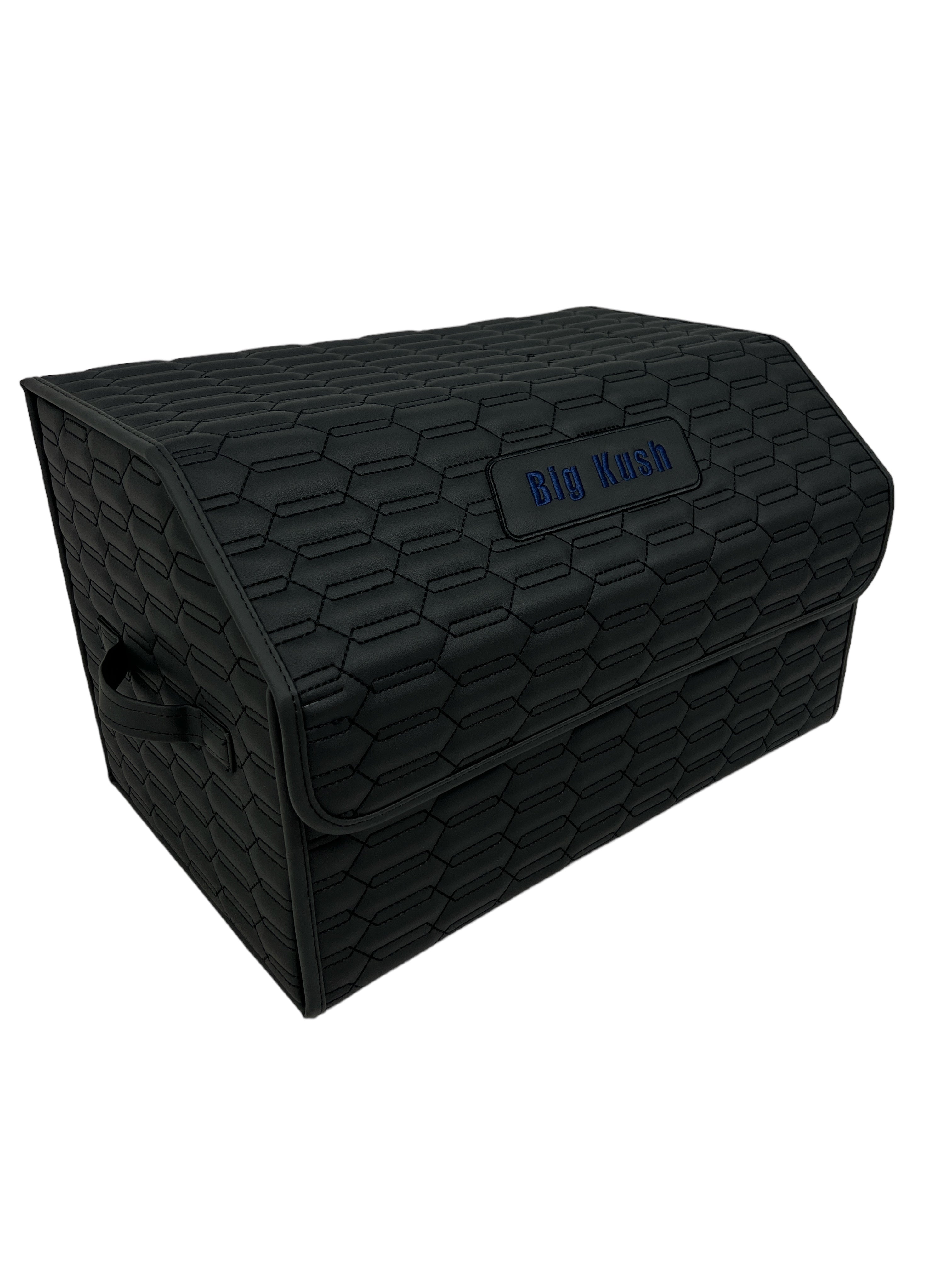 Organizer in the "Double Comb" design Total Black with Navy Logo